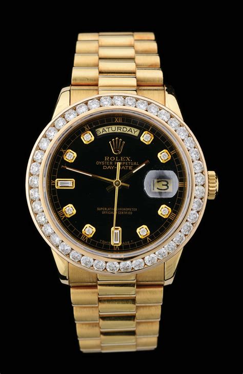 rolex diamond black dial|Rolex gold with diamonds price.